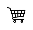 © AA - Modern shopping cart icon for e-commerce sites and retail promotions, minimalist design