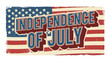 © emiloo - Vintage Patriotic American Flag Graphic with Bold Text for National Holiday Celebrations and Freedom Themes