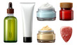© vectorizer88 - Realistic 3D Skincare Collection with Glossy Finish on Transparent Background