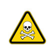© MintPixel Lab - Skull and crossbones sign vector warning of danger with yellow triangle