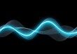 © Pattern - Abstract Blue Sound Wave Background
