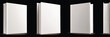 © Md Alamgir Artworks - White book mockups isolated on black background for design presentation