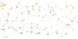 © Ahmad Araf - Abstract gold carnival zigzag ribbon confetti falling shiny golden blurred confetti . Festive frame