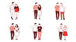 © Márcia - Charming couples stroll together, radiating love and happiness, perfect for Valentine's Day