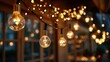© aun - Warm String Lights Creating a Cozy Atmosphere for Evening Gatherings