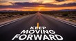 © xavo - Road to Success - Keep Moving Forward with Sunset View.