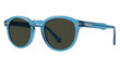© MDRatul - Blue acetate round frame sunglasses with dark lenses