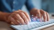© iuricazac - Person typing on computer keyboard.