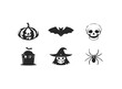 © Ahmed44 - Halloween spooky icons black and yellow icon set