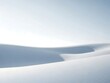 © MdSumon - Minimalist abstract view of smooth white snow dune under bright sky