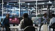 © DC Studio - Server hub coworkers react to security breach after unauthorized access bypassing firewall compromising data. Employees initiate emergency response protocols after cybersecurity alert, camera A