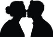 © shawn - Silhouette of a Couple in a Tender Moment A Visual Poem of Connection and Intimacy