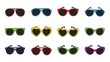 © Anisah - Colorful eyewear assortment showcasing trendy sunglass designs and vibrant color palettes that