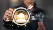 © chaylek - marketer selecting target customer icon with digital targeting interface, illustrating customer segmentation, personalized marketing, audience analysis, strategic decision-making for business growth.