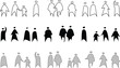 © GRASSS.H - Architectural People Sketch, Hand sketch different styles. Perfect for architectural plans, elevation, infographics, websites, or presentations needing simple, impactful human representations.