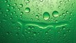© sripanti - Refreshing green water droplets cling creating a vibrant, cool background perfect for nature, spa, or eco-friendly product designs