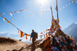 © Matteo Colombo - Man relaxing on mountain high pass, Upper Mustang, Nepal