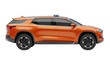 © Nasima - Orange concept suv side view with emergency light isolated on transparent background