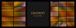 © Sergei - GRADIENT COLLECTION of swatches, earthy orange and blue tones, for autumn themes and branding