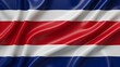 © KHALIED - Costa Rica Flag Close-Up Photography, Waving Horizontal Costa Rican Flag Image, High-Resolution Red White Blue Costa Rica Flag, Silky Texture Costa Rica National Flag Shot, Vibrant Striped Costa Rica