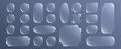 © Diana Berber - A vector glassmorphism set with transparent UI frames, shapes, and backgrounds with soft glow effects, designs for interfaces and modern designs.