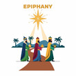 © Watirah - Three wise men following the star of Bethlehem on Epiphany.