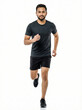 © Someone Cooked Here - young indian man running in sportswear isolated on white background representing fitness training and active lifestyle concept