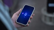 © ZETHA_WORK - Person using personal AI agent assistant in the city, voice recognition artificial intelligence chat app dialogue screen, smartphone text to speech chatbot, smart customer service support technology