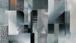 © red_orange_stock - Modern abstract patterns showcasing contrasting textures and shapes in design
