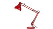 © Png king  - Red architect lamp with adjustable arm and shade provides focused lighting for desk work or reading enhancing productivity and style in any space on transparent background