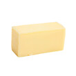 © olegganko - Creamy Yellow Butter Block Placed on a White Background for Culinary Use and Food Preparation