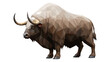 © ieps - Geometric bull design with polygon style and neutral tones