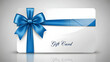 © Faiza - gift card with blue ribbon
