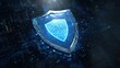 © Serhii - Blue Shield Symbol: Icon Representing Antivirus Protection and Computer Security