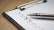 © KohXD - Governance evaluation checklist icon concept featuring a pen and paper to represent assessment and evaluation processes