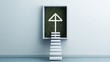 © KohXD - A white arrow inside a box illustrating a hedging strategy concept for offsetting potential investment losses