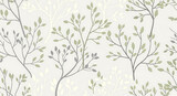 Elegant tree branch pattern on a light background nature design.