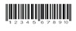 © Salman - Black and white barcode label with vertical scan lines and numeric code isolated on white background