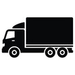 © Vectornines - Delivery Truck Icon, Commercial Transport Vehicle, Logistics Company Symbol, Shipping and Freight