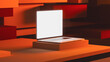 © Marcos Osorio/Stocksy - Modern laptop displayed in abstract 3D environment with warm tones