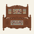 © Godong - Exquisite Wooden Bed Design with Intricate Carvings and Bird Motifs