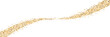 © ShafiqGFX - Gold glitter swash shiny stroke shape banner, isolated luxury party element