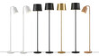 © Nasima - Collection of modern floor lamps isolated on transparent background