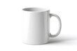 © krasyuk - Empty white coffee mug on a table ready for a warm beverage at home or office