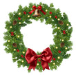 © Birol Dincer  - christmas wreath chaplet isolated on transparent background