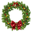 © Birol Dincer  - christmas wreath chaplet isolated on transparent background