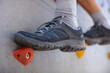 © auremar - close up of feet wall climbing