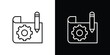 © Win - Prototyping icon design element. Linear style vectors