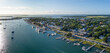 © Wollwerth Imagery - Aerial panoramic view of Beaufort, North Carolina and waterfront.