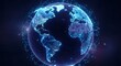 © Md Abdullah Al Sakib - Global interconnected communication network visualized around glowing earth emphasizing worldwide data transmission and business